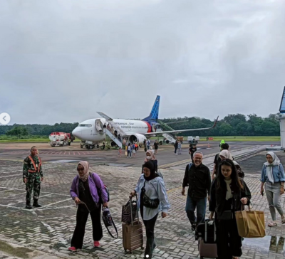 Babinsa Kodim 1015/Sampit Pantau Arus Balik di Bandar Udara H.Hasan Sampit