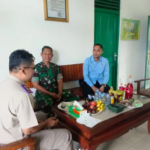 Pererat Silaturahmi, Danramil 1016-06 /Kurun Sambut Kunker Kepala Kantor Pertanahan Kabupaten Gunung Mas